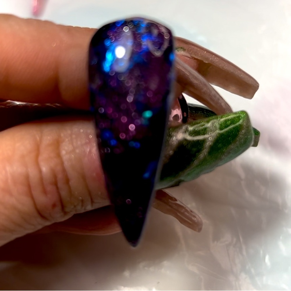 Welcome to My Dark Galaxy Custom Press On Nails